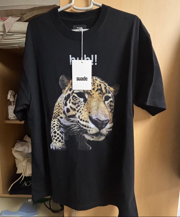 Tシャツ・カットソー Suade Huh Leopard Tee Pigment Black MUSINSA | SUADE HUH!! LEOPARD TEE [BLACK]