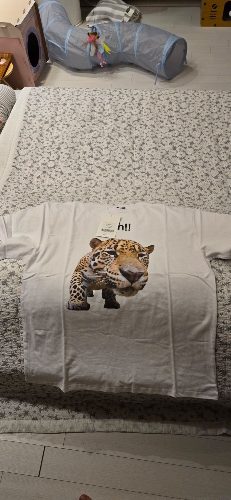 MUSINSA | SUADE HUH!! LEOPARD TEE [BLACK]