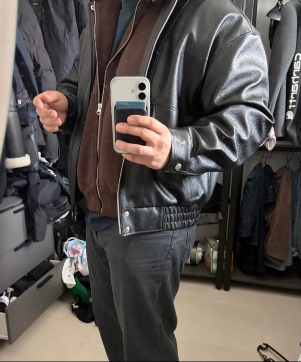 【yRRR34】DOFFJASON MUSINSA レザーボンバー MUSINSA公式 | DOFFJASON ヘロンレザー春用ボンバージャケットフェード