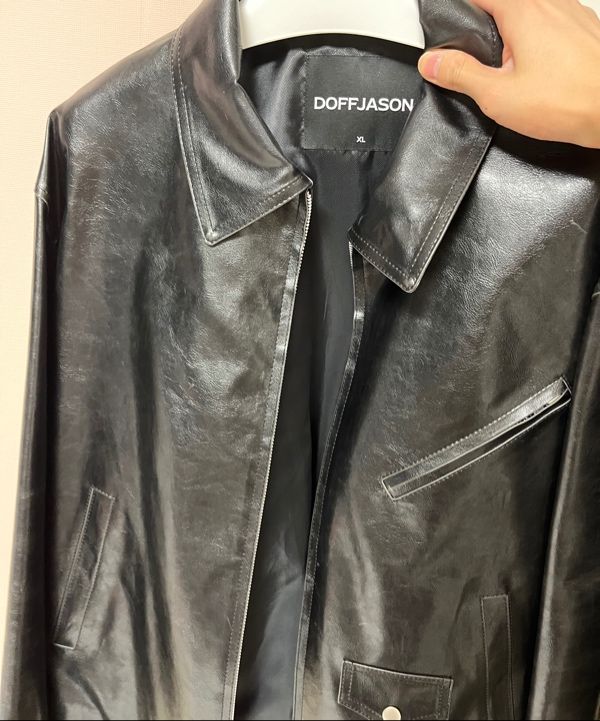 MUSINSA公式 | DOFFJASON パイロ シングル レザー ジャケット ブラック