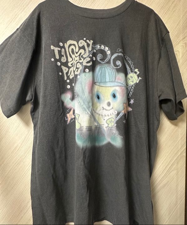 MUSINSA公式 | TYPESERVICE Tangy Page Washed Top [Charcoal]