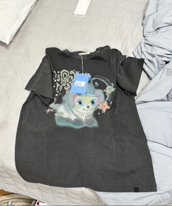 TYPESERVICE ♥ Tangy Page Washed Top / 追跡付 MUSINSA公式 | TYPESERVICE Tangy Page Washed Top [Charcoal]