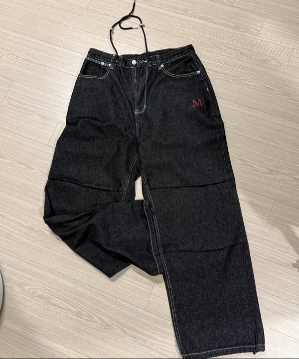 パンツ MUCENT Signature Heart Lettering Back Logo Denim Pants Unise MUSINSA | MUCENT Signature Heart Lettering Back Logo Denim