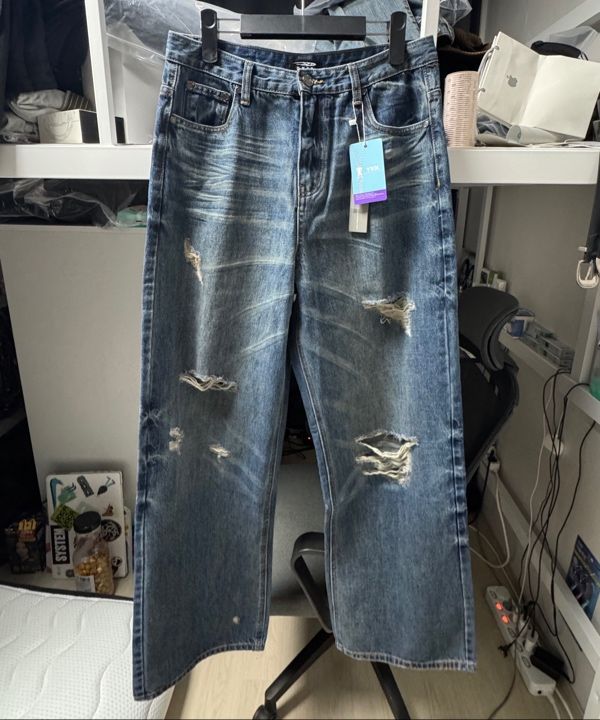 デニム・ジーパン DNSR Heritage Destroyed Denim Pants 5MM463 DNSR Heritage Destroyed Denim Pants 5MM463 (DNSR/デニム
