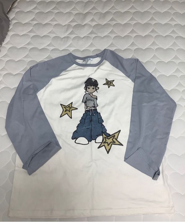 ◇NASTY FANCY CLUB◇ Pony Star Long Sleeve GRAY F25QB095 MUSINSA | FANCY CLUB Pony Star Long Sleeve (GRAY) F25QB095