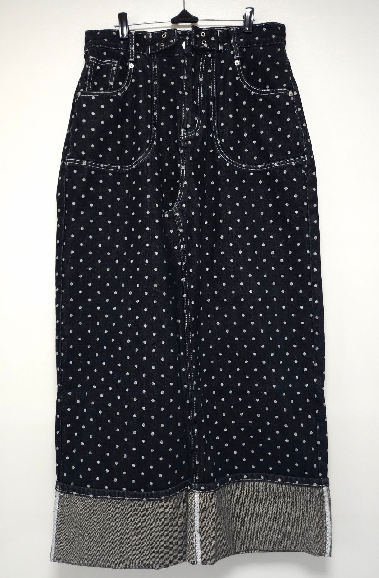 FANCY CLUB ストリングドットロールアップパンツ ブラック M MUSINSA公式 | FANCY CLUB String Dot Roll-up Pants (BLACK