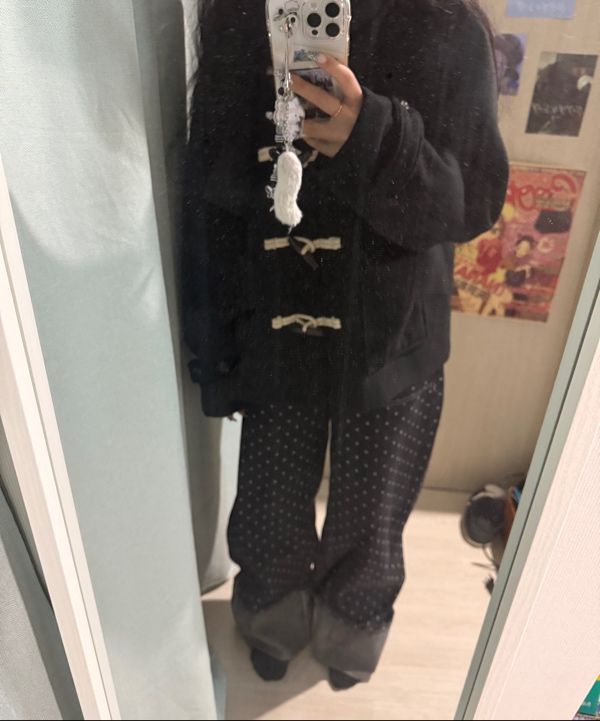 ★FANCY CLUB★ String Dot Roll-up Pants BLACK F25QD890 F25QD MUSINSA | FANCY CLUB String Dot Roll-up Pants (BLACK) F25QD890