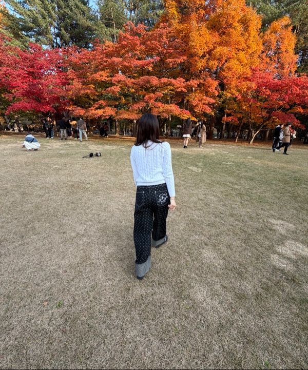 MUSINSA | FANCY CLUB String Dot Roll-up Pants (BLACK) F25QD890