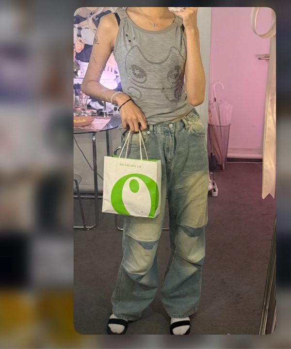 MUSINSA公式 | FANCY CLUB Angel Vintage Washing Pin Tuck