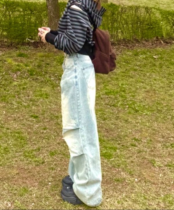 【HFANCY CLUB】ANGEL VINTAGE WASHING PINTUCK PANTS Angel Vintage Washing Pintuck Pants (Ivory) F25QD891 - FANCY