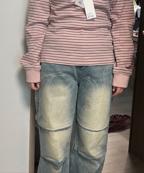 ★NASTY FANCY CLUB★Angel Vintage Washed Pin Tuck Pants FANCY CLUB】ANGEL VINTAGE WASHING PINTUCK PANTS | OUR BRAND