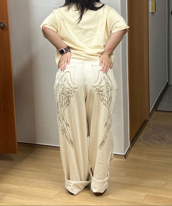 MUSINSA | FANCY CLUB Angel Vintage Washing Pin Tuck Pants
