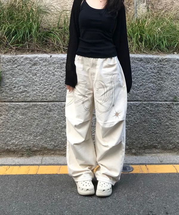 パンツ Angel Vintage Washing Pin Tuck Pants FANCY CLUB】ANGEL VINTAGE WASHING PINTUCK PANTS | OUR BRAND