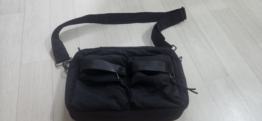 MUSINSA | MAISON MINED TWO POCKET SQUARE CROSS BAG