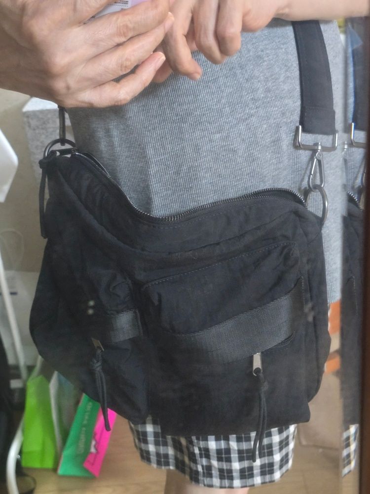 MUSINSA | MAISON MINED TWO POCKET SQUARE CROSS BAG