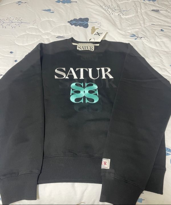 MUSINSA | SATUR Classic Logo Sweatshirt Art Mint