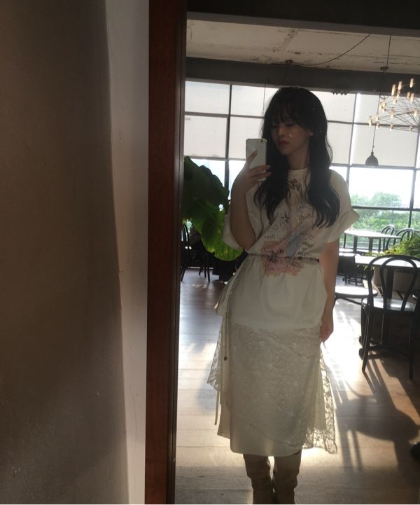 Tシャツ・カットソー [TYPESERVICE] Rabbit Ruched Top (WHITE) MUSINSA | TYPESERVICE Rabbit Ruched Top [White]