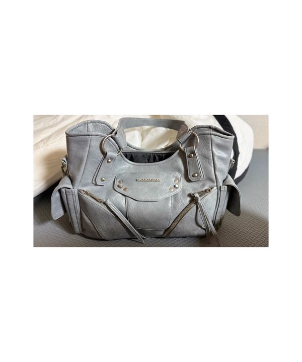 バッグ Studded Leather Shoulder Bag (Sky Blue) MUSINSA | IUGAMAKARAS Studded Leather Shoulder Bag (Sky Blue)