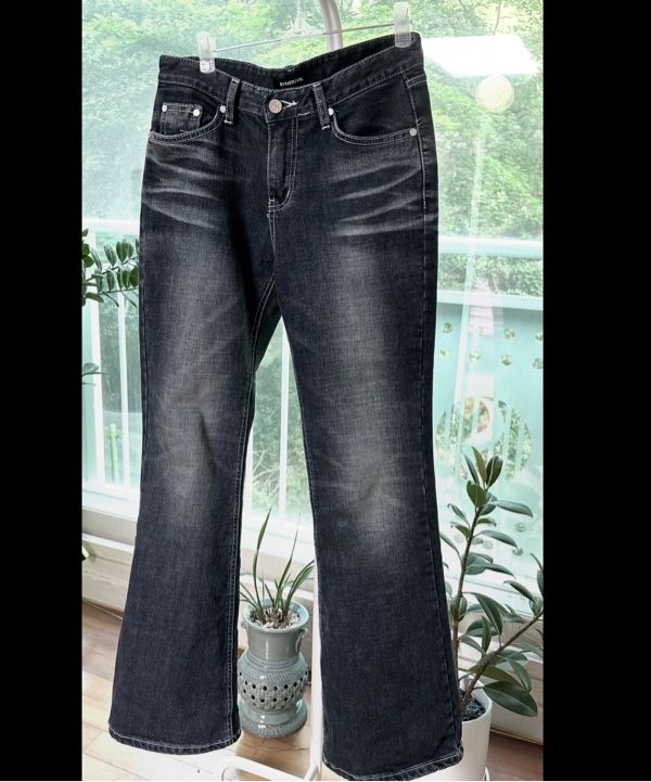 MUSINSA | SYNERJYN SAND CAT WASHING DENIM PANTS BLUE