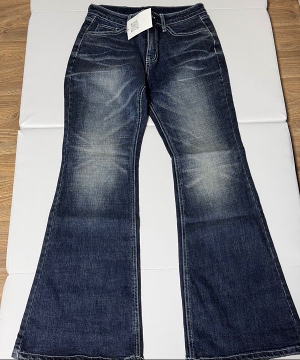 MUSINSA | SYNERJYN SAND CAT WASHING DENIM PANTS BLUE