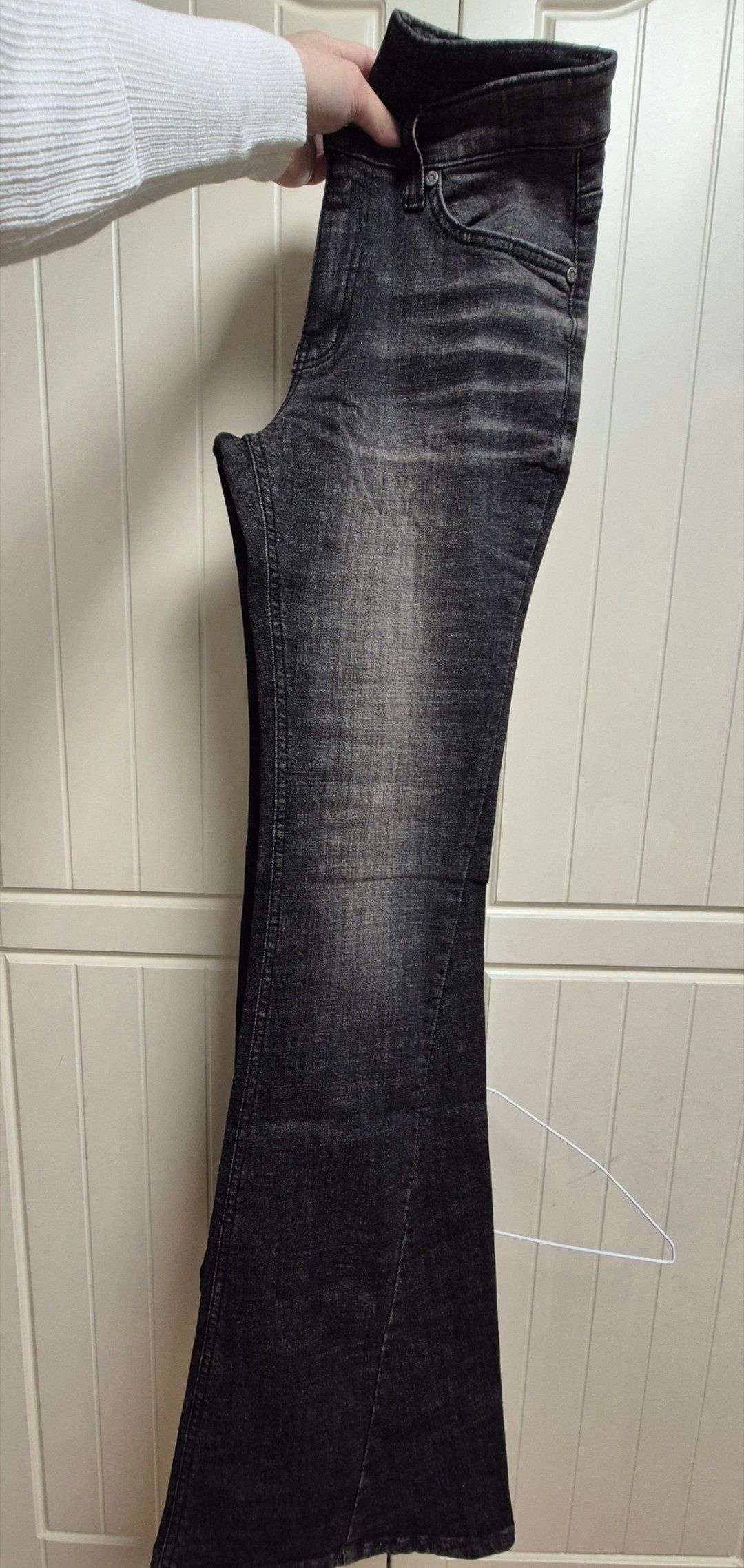 MUSINSA公式 | SYNERJYN WARM WASHING DENIM PANTS BLACK