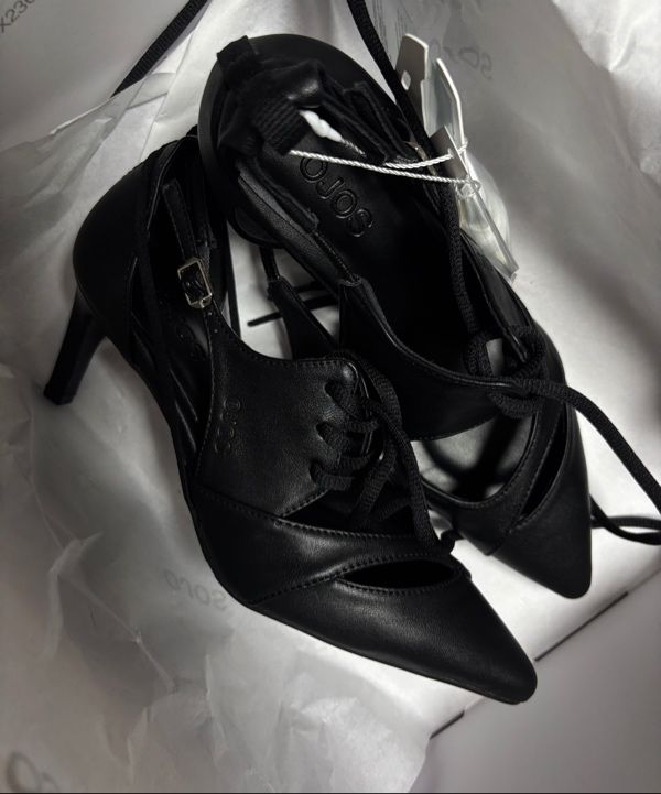 MUSINSA | OJOS Multistrap Stiletto Heels / Black