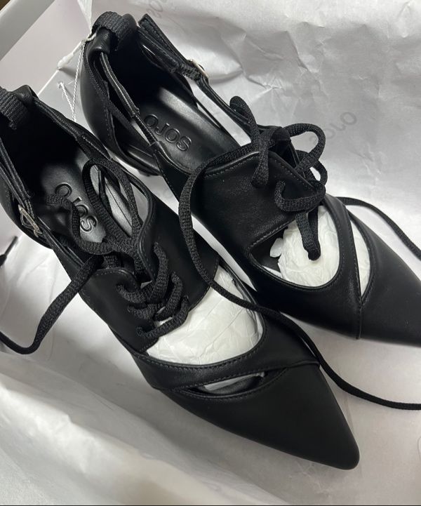 MUSINSA公式 | OJOS Multistrap Stiletto Heels / Black