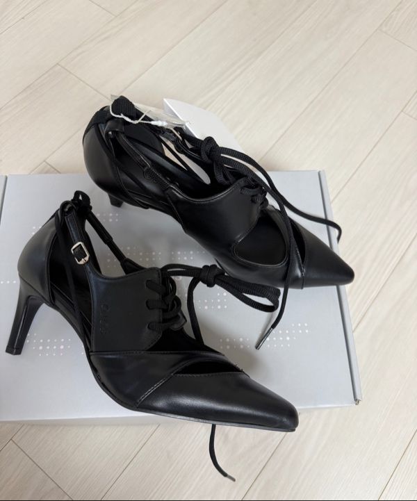 MUSINSA | OJOS Multistrap Stiletto Heels / Black