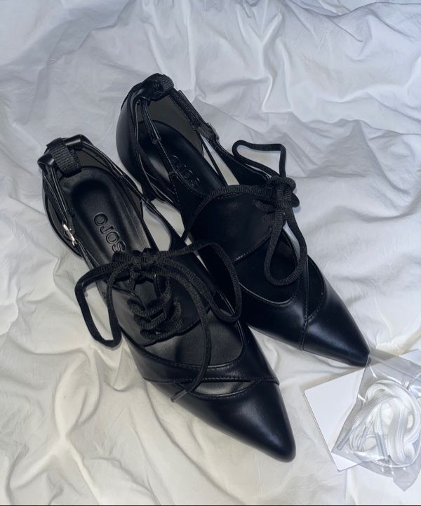 ojos オホス Multistrap Stiletto Heels Black MUSINSA | OJOS Multistrap Stiletto Heels / Black
