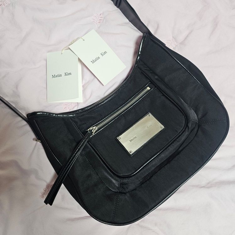 MUSINSA | MATIN KIM NYLON POCKET BAG IN BEIGE