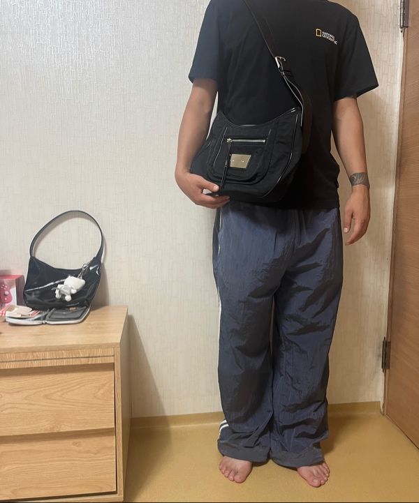 MUSINSA | MATIN KIM NYLON POCKET BAG IN BLACK