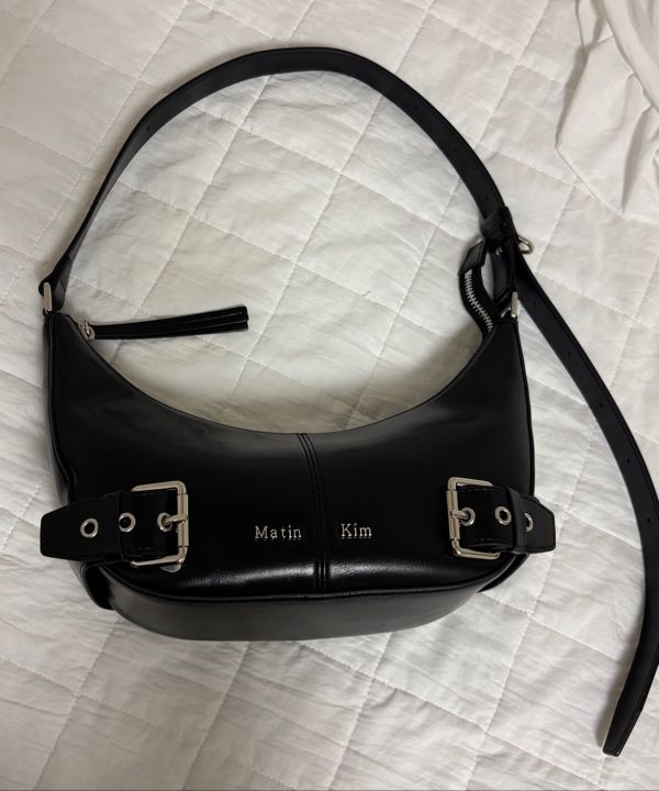 ★MATIN KIM ★BELTED SHOULDER BAG MUSINSA | MATIN KIM BELTED SHOULDER BAG IN BLACK