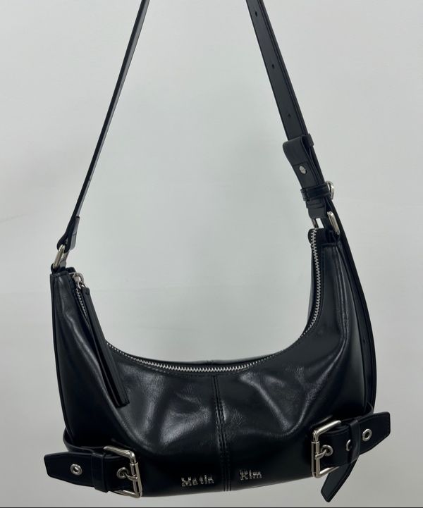 MUSINSA | MATIN KIM BELTED SHOULDER BAG IN BLACK