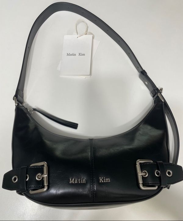【Matin Kim】BELTED SHOULDER BAG MUSINSA | MATIN KIM BELTED SHOULDER BAG IN BLACK