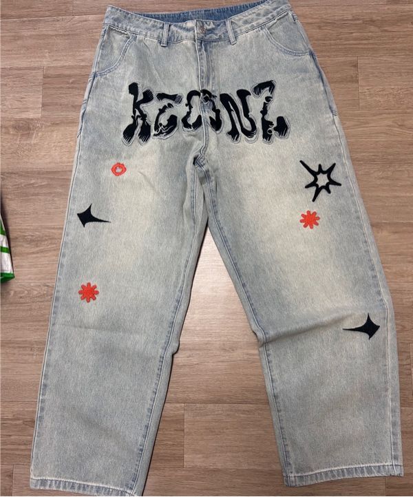 MUSINSA | XTONZ XP267 STAYD LOOSE TAPERED DENIM PANTS (LIGHT