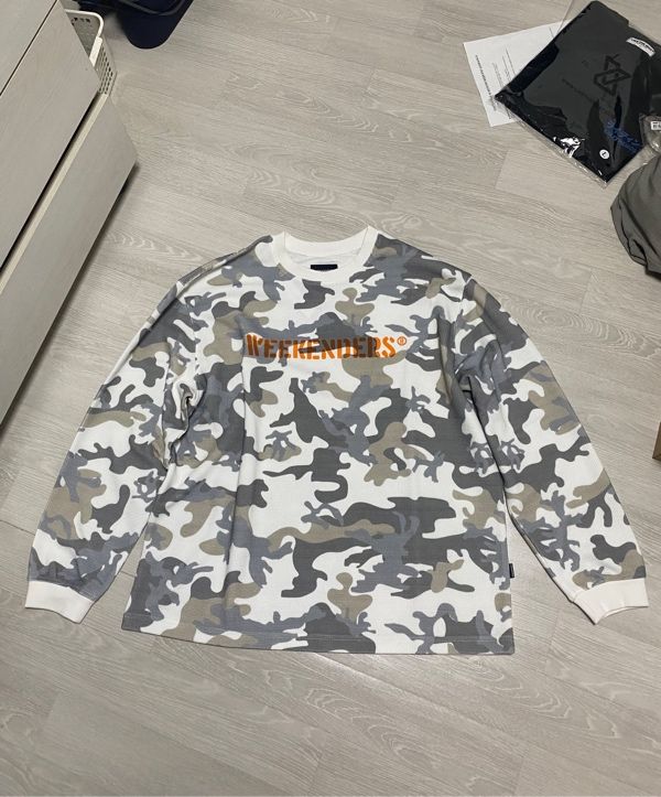 Tシャツ・カットソー WKNDRS CAMO WAFFLE LS T-SHIRT 5MM485 MUSINSA | WKNDRS CAMO WAFFLE LS T-SHIRT (IVORY)