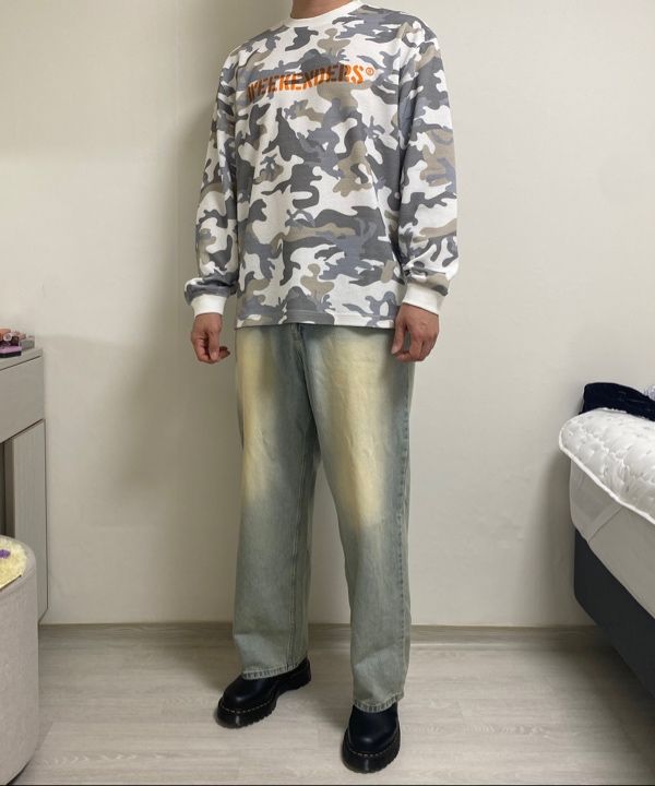 Tシャツ・カットソー WKNDRS CAMO WAFFLE LS T-SHIRT 5MM485 MUSINSA | WKNDRS CAMO WAFFLE LS T-SHIRT (IVORY)