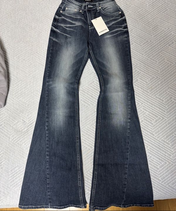 パンツ SYNERJYN BRUSH CAT WASHING DENIM PANTS MUSINSA公式 | SYNERJYN BRUSH CAT WASHING DENIM PANTS BLUE