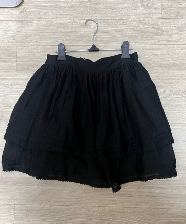 MUSINSA公式 | ROLAROLA CANCAN LACE MINI SKIRT BLACK