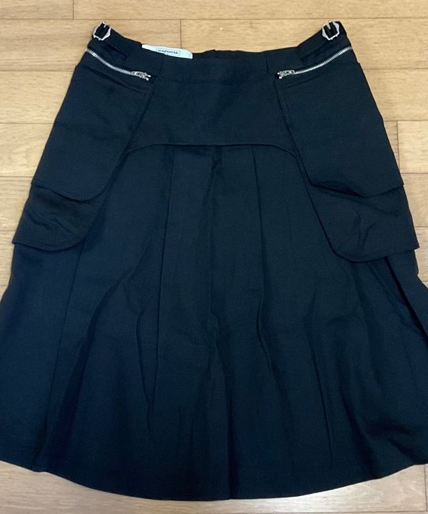 スカート [NICEGHOSTCLUB]FFATS PLEATS BELT POCKET SKIRT_BLACK(NG2FSU MUSINSA | NICE GHOST CLUB FFATS PLEATS BELT POCKET
