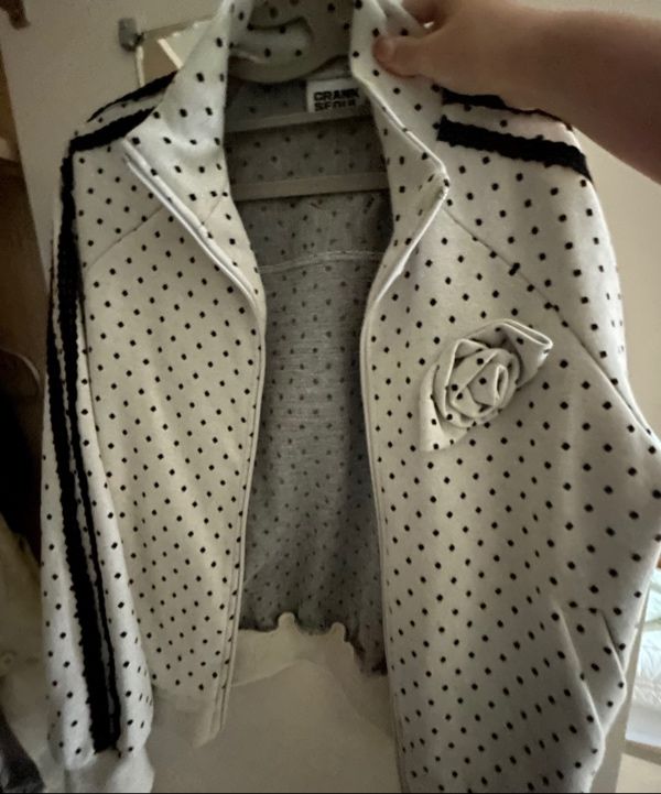 ジャケット・アウター CRANK Rose Dot Track Jacket_Oatmeal CRANK】ROSE DOT TRACK JACKET | OUR BRAND,CRANK | PRESSING