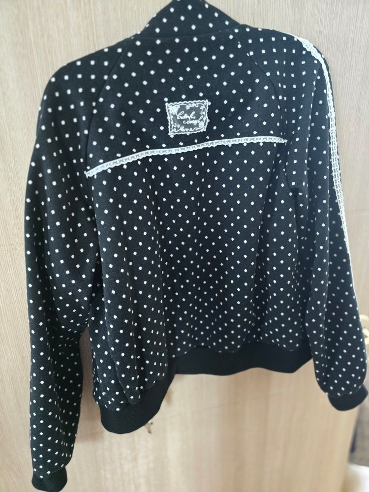 MUSINSA公式 | CRANK Rose Dot Track Jacket_Black