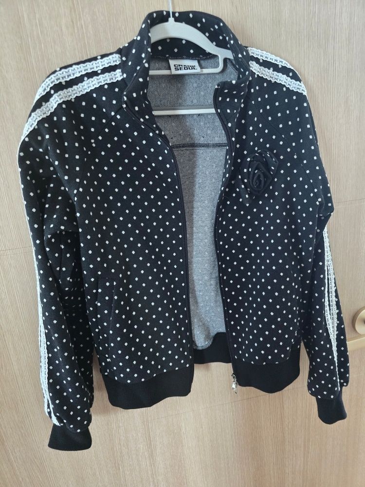 MUSINSA | CRANK Rose Dot Track Jacket_Black