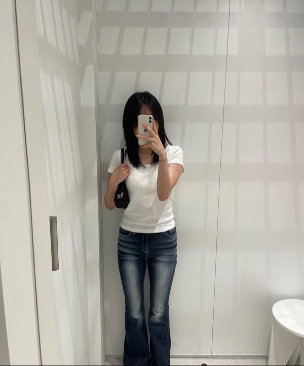 MUSINSA | SYNERJYN 102 CAT WASHING MID-RISE JEANS DEEP BLUE