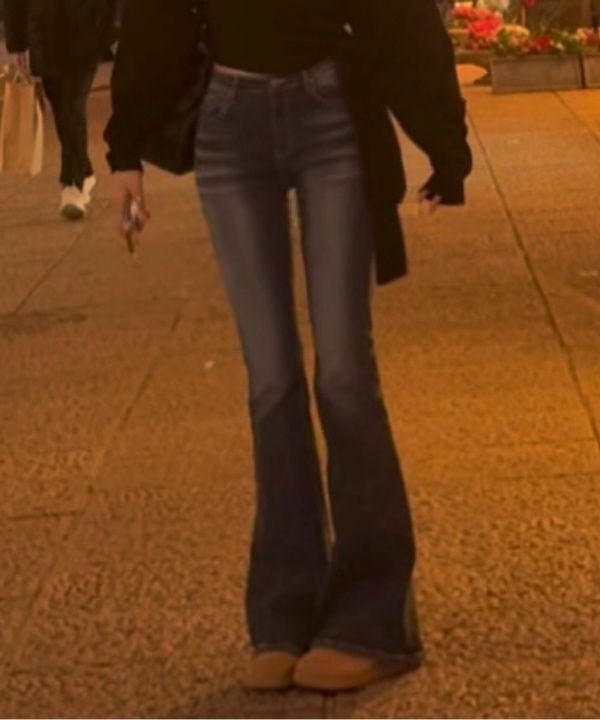 MUSINSA公式 | SYNERJYN CAT WASHING DENIM PANTS DEEP BLUE