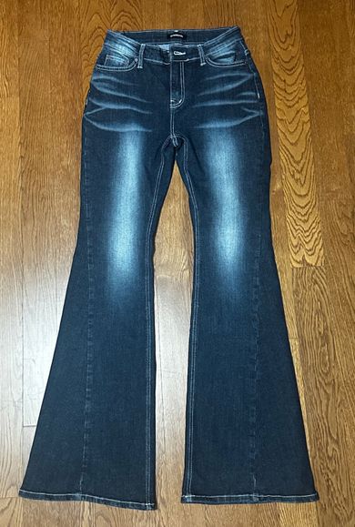 MUSINSA | SYNERJYN 102 CAT WASHING MID-RISE JEANS DEEP BLUE