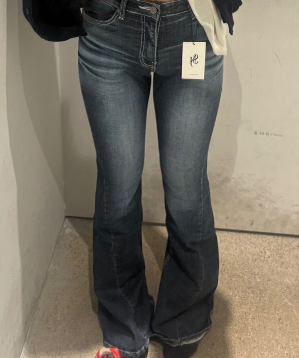 MUSINSA | SYNERJYN CAT WASHING DENIM PANTS DEEP BLUE