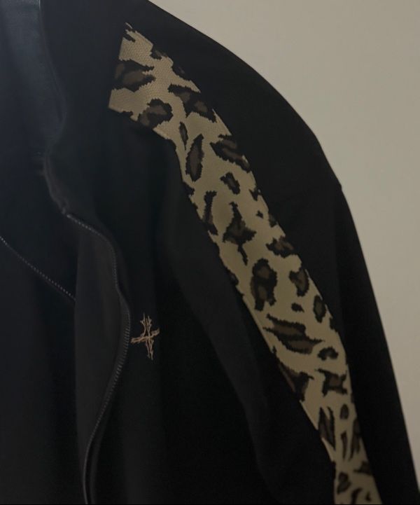 アウターその他 [NOT4NERD] Lepard Side Line Track Jacket MUSINSA | NOT4NERD Leopard Side Line Track Jacket - Black