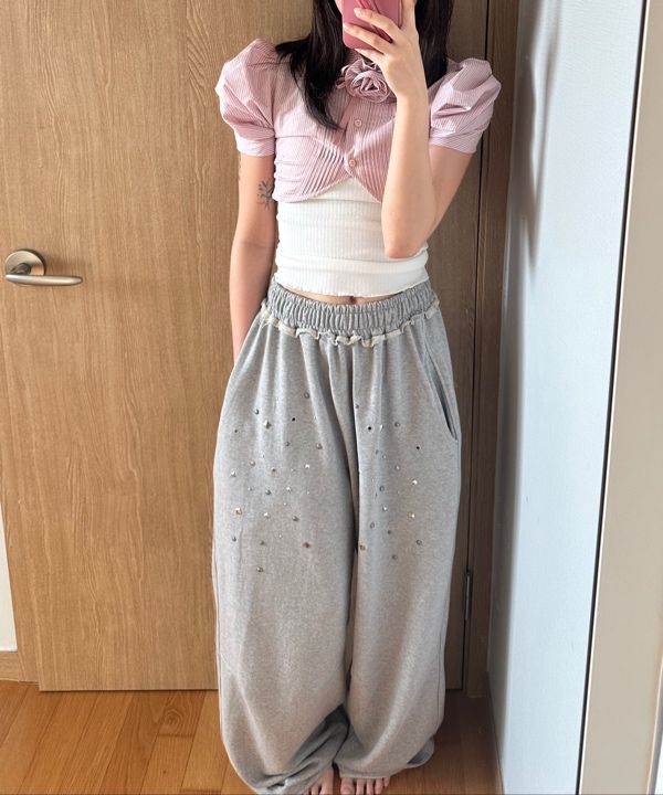 MUSINSA | SCULPTOR Rosetta Baby Shirt Pink Stripe