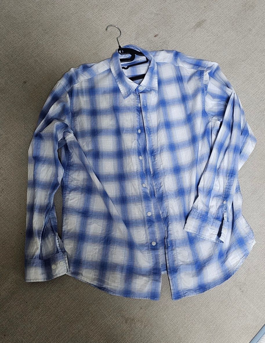 ★MUSINSA STANDARD★ Relaxed Ombre Plaid Check Shirt Navy Be MUSINSA | MUSINSA STANDARD Relaxed Ombre Plaid Check Shirt